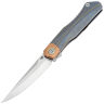 Нож Bestech Thyra Satin сталь M390 рукоять Retro Blue Titanium/Copper (BT2106D)