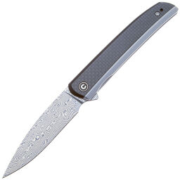 Нож CIVIVI Savant сталь Damascus рукоять Steel/Black G10/Twill CF (C20063B-DS1)