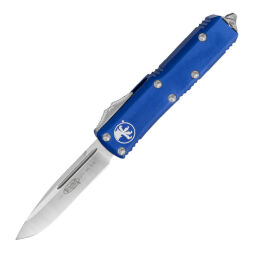 Нож Microtech UTX-85 S/E Satin сталь M390 рукоять Blue Aluminum (231-4BL)