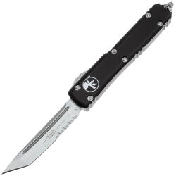 Нож Microtech Ultratech T/E PS stonewash сталь M390 рукоять Black Aluminum (123-11)