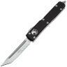 Нож Microtech Ultratech T/E PS stonewash сталь M390 рукоять Black Aluminum (123-11)