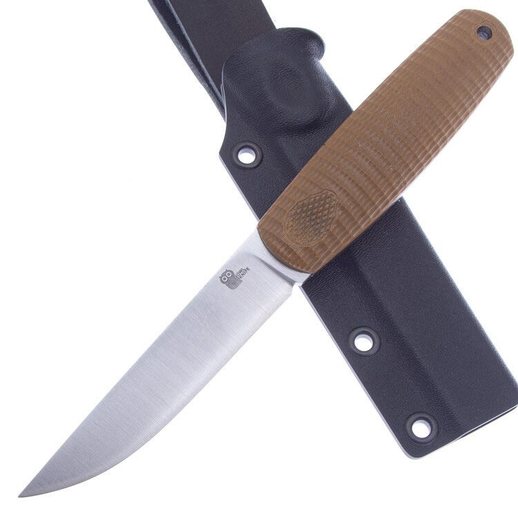 Нож Owl Knife North-S сталь N690, рукоять песочный G10