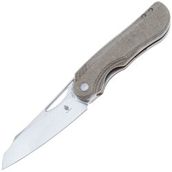 Нож Kizer Kobold 2.0 stonewash сталь 154CM рукоять Green Micarta