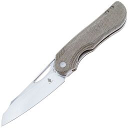 Нож Kizer Kobold 2.0 stonewash сталь 154CM рукоять Green Micarta