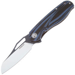 Нож Petrified Fish Raptor сталь D2 рукоять Grey/Black Damascus G10