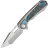 Нож Remette Saker Falcon сталь S45VN рукоять Sandblast Titanium/Blue-black Carbon Fiber (ASTP-1)