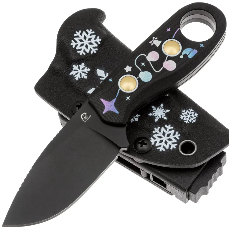 Нож Kizer Beaver Christmas collection сталь D2 рукоять G10
