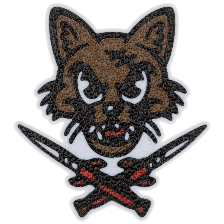 Патч Error Кот с двумя кинжалами