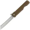 Нож Daggerr Higonokami stonewash сталь VG-10 рукоять Brown Stainless steel