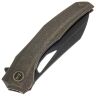 Нож We Knife Ignio blackwash сталь 20CV рукоять Bronze Titanium (WE22042B-2)