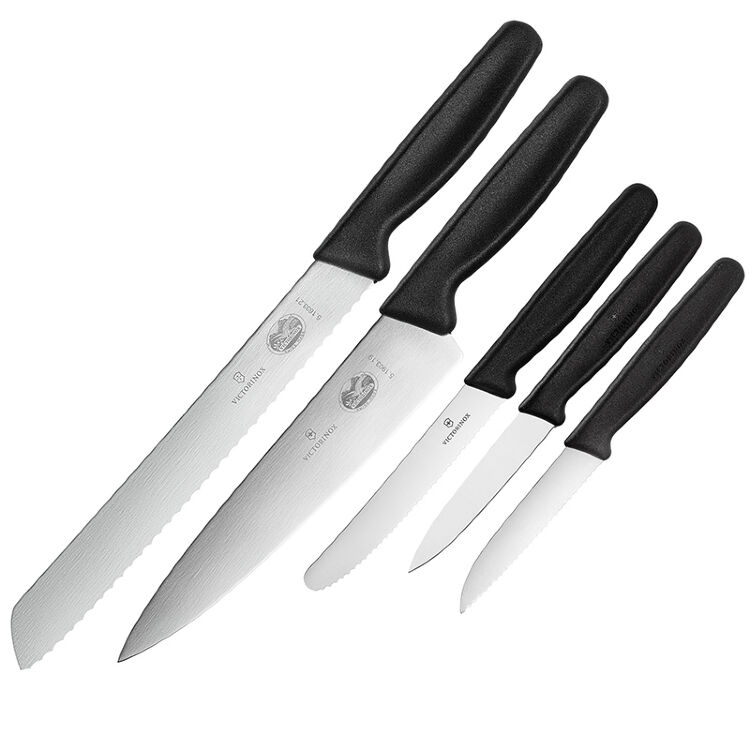 Набор ножей кухонных Victorinox сталь X50CrMoV15 5 предметов (5.1163.5)