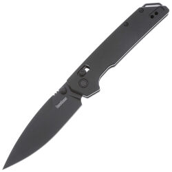 Нож Kershaw Iridium black cталь D2 рукоять Black Aluminium (2038BLK)