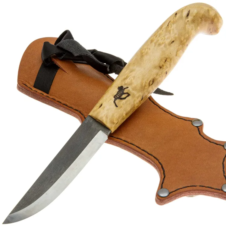 Нож Финка Стандарт сталь AUS-10Co рукоять Береза (Дух Диких Лесов)