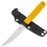Нож филейный Owl Knife F100 сталь N690 рукоять желтый G10