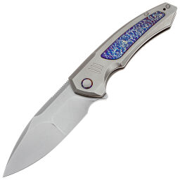 Нож WE Knife Hyperactive beadblast сталь Vanax рукоять Gray Ti/Flamed Ti (WE23030-1)