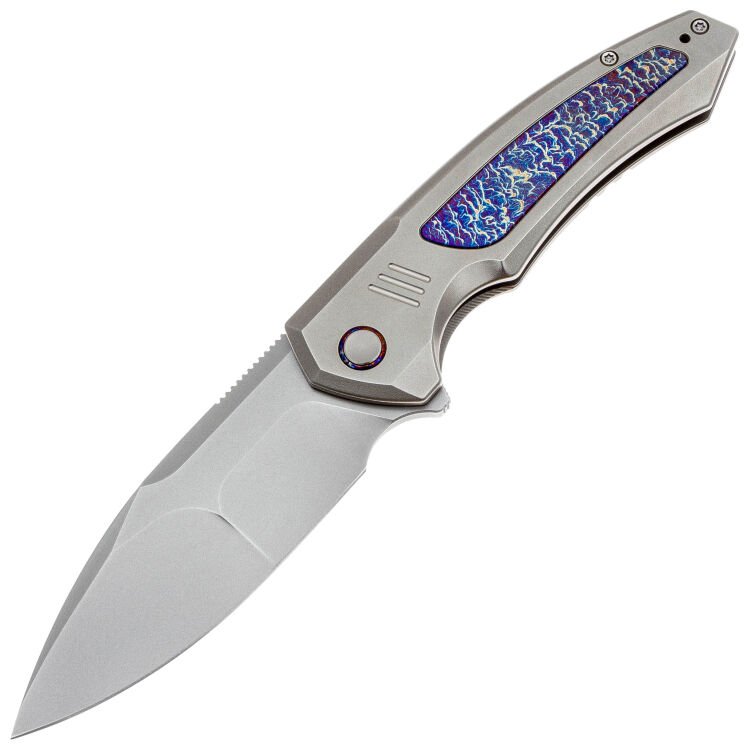 Нож WE Knife Hyperactive beadblast сталь Vanax рукоять Gray Ti/Flamed Ti (WE23030-1)