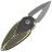 Нож Rike Knife Cicada сталь M390 рукоять Dark Grey/Gold Ti