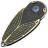 Нож Rike Knife Cicada сталь M390 рукоять Dark Grey/Gold Ti