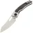 Нож Maxace Black Mirror-S cталь 14C28N рукоять Ivory G10/GID Carbon fiber (MM52-2-D)