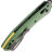 Нож Vosteed Mini Nightshade blackwash сталь 14C28N рукоять Green Aluminum