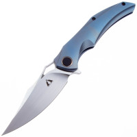 Нож CMB Prowler Satin сталь M390 рукоять Blue Titanium