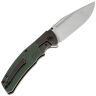 Нож Kansept Hinterland stonewash сталь S35VN рукоять Blackwash Ti/Green Micarta