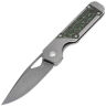Нож Kizer Mini Militaw сталь S35VN рукоять Titanium/JungleWear FatCarbon