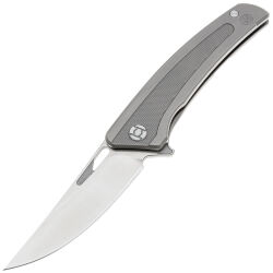 Нож Kunwu Ronin satin сталь Elmax рукоять Gray Ti