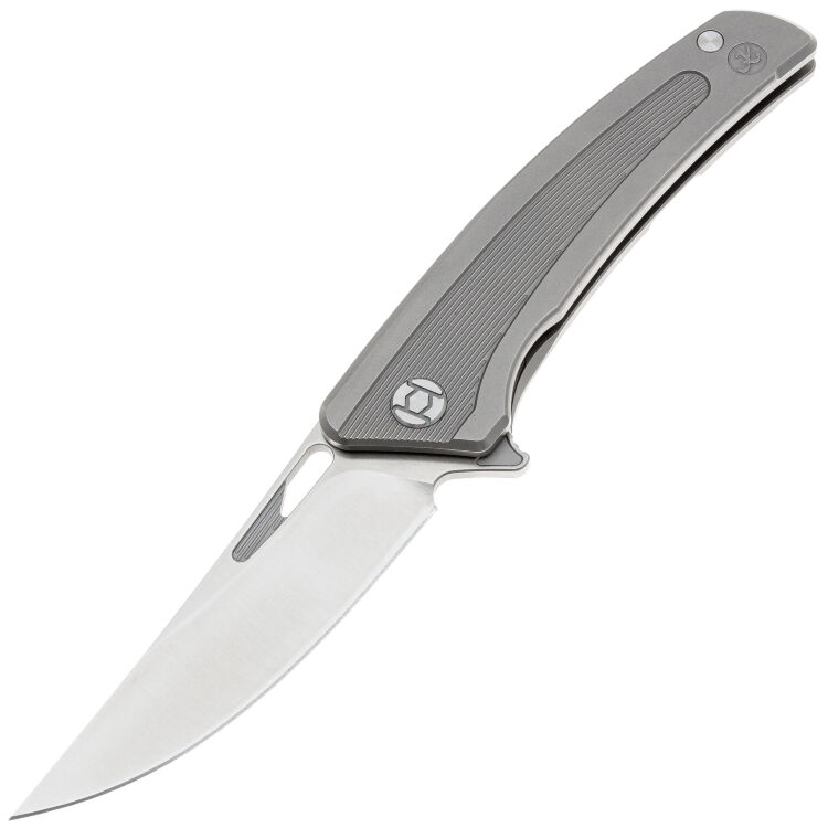 Нож Kunwu Ronin satin сталь Elmax рукоять Gray Ti