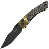 Нож Kizer Mini Mystic black сталь 154CM рукоять Burlap Micarta/Ultem