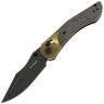 Нож Kizer Mini Mystic black сталь 154CM рукоять Burlap Micarta/Ultem