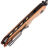 Нож Kizer Shot black сталь 154CM рукоять Copper Aluminium