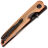 Нож Kizer Shot black сталь 154CM рукоять Copper Aluminium