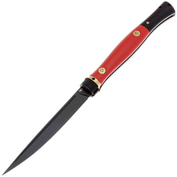 Нож Reptilian Кабальеро-01 Limited Black сталь D2 рукоять Red G10