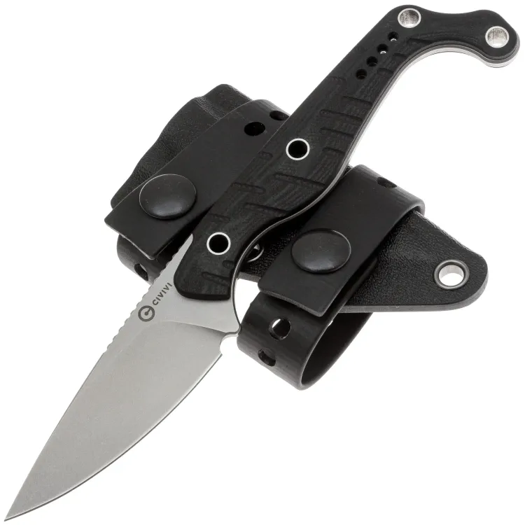 Нож CIVIVI SŌKN stonewash сталь Nitro-V рукоять Black G10 (C22027-1)