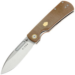 Нож Kizer Retro satin сталь Nitro-V рукоять Brown Micarta