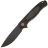 Нож Petrified Fish Stamp blackwash сталь D2 рукоять Black G10/CF