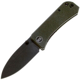 Нож We Knife Banter Blackwash сталь S35VN рукоять Green Micarta (2004J)