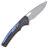 Нож WE Knife Exciton beadblast сталь CPM-20CV рукоять Black Ti/Flamed Ti spacer (WE22038A-6)