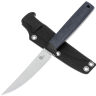 Нож филейный Owl Knife F100 сталь N690 рукоять микарта Джинс серая