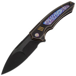 Нож WE Knife Hyperactive black сталь Vanax рукоять Bronze-Black Ti/Flamed Ti (WE23030-4)