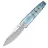 Нож WE Knife Hull satin сталь M390 рукоять Blue Terrain Titanium (WE24046-3)