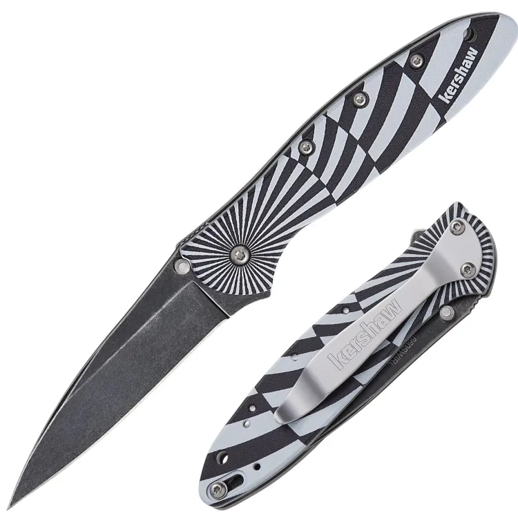 Нож Kershaw Leek Swirl сталь 14C28N рукоять Aluminium (1660SWIRL)