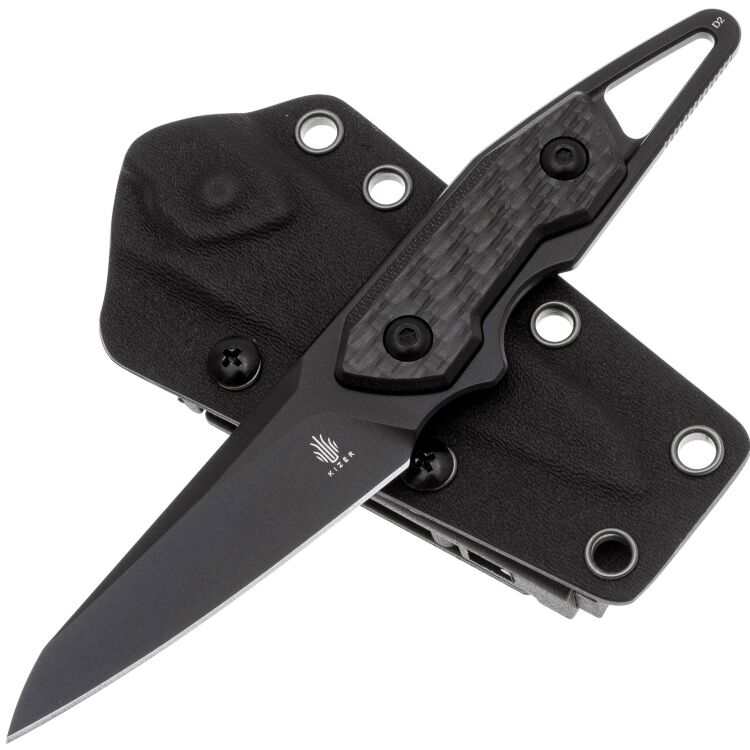 Нож Kizer Groom black сталь D2 рукоять Carbon Fiber