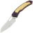 Нож Maxace Black Mirror-S cталь 14C28N рукоять Purple G10/Gold aluminium (MM52-2-C)