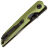 Нож Kizer Shot black сталь 154CM рукоять Green Aluminium