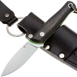 Нож 7 Ножей Колибри сталь Elmax рукоять Green G10/Carbon Fiber