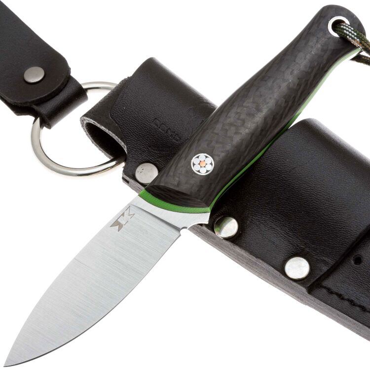 Нож 7 Ножей Колибри сталь Elmax рукоять Green G10/Carbon Fiber