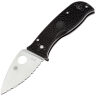 Нож Spyderco Lil Temperance 3 Serrated сталь VG-10 рукоять Black FRN (C69SBK3)