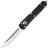 Нож Microtech Ultratech T/E serrated satin сталь M390 рукоять Black Aluminium (123-6)